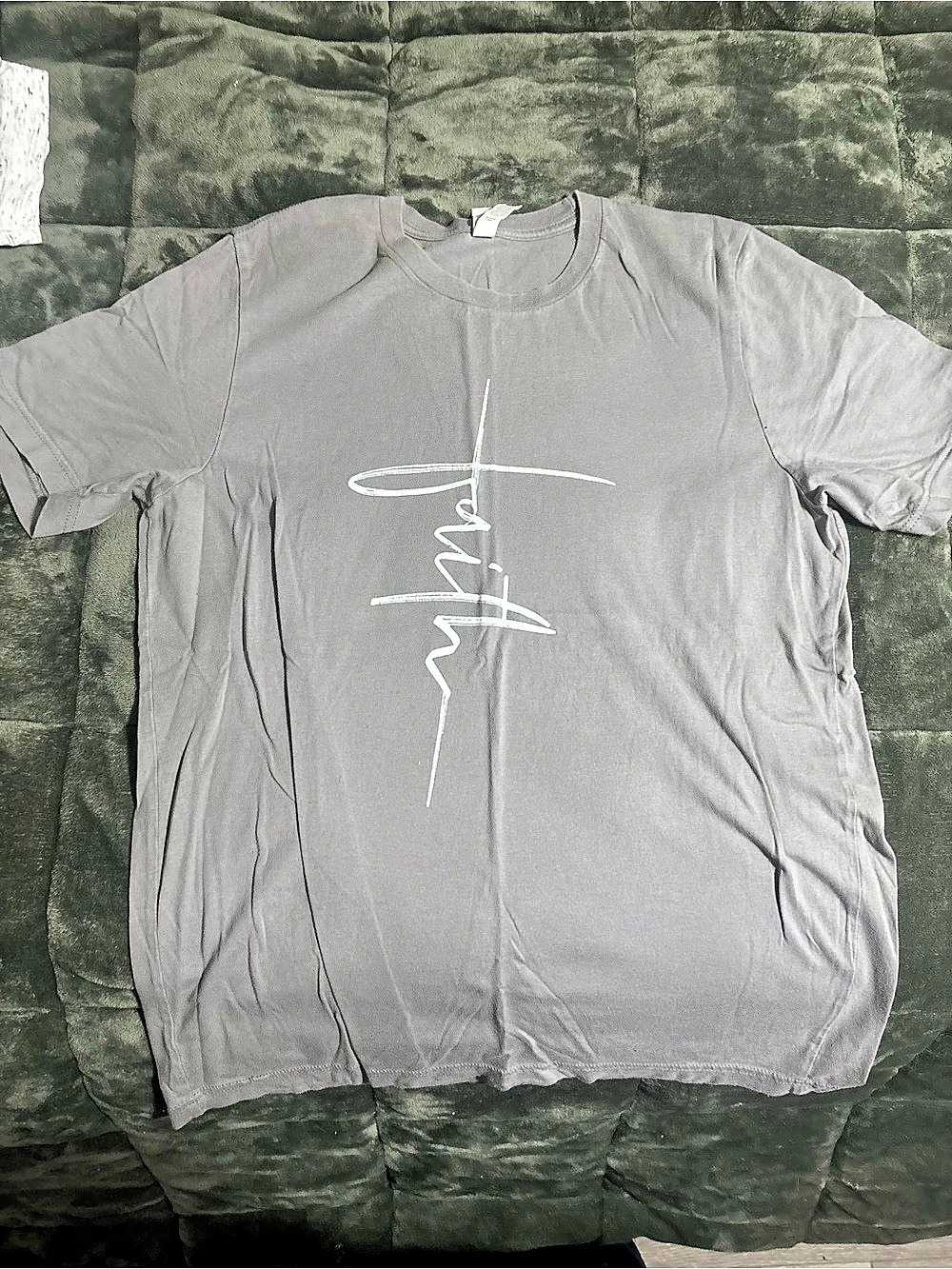 Canvas Graphic Short Sleeve Tee Size Large Gray